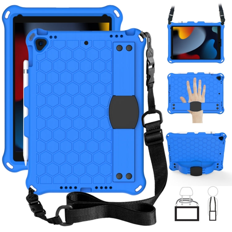 Design a nido d'ape EVA + PC Guscio protettivo piatto anticaduta a quattro angoli con cinghie, For iPad Air/Air2/Pro9.7, For iPad 10.2, For    iPad Pro 10.5, For iPad  Air 2019 10.5