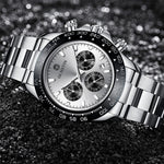 Orologio al quarzo multifunzione OCHSTIN Augusten 6103B Orologio da uomo con cinturino in acciaio con calendario sportivo luminoso e impermeabile