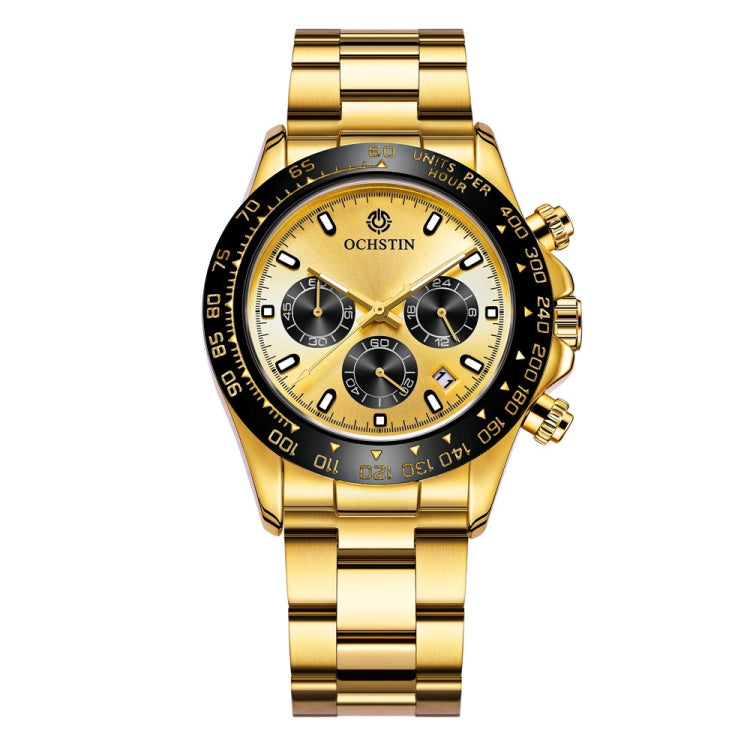 Orologio al quarzo multifunzione OCHSTIN Augusten 6103B Orologio da uomo con cinturino in acciaio con calendario sportivo luminoso e impermeabile