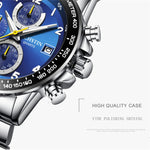 OCHSTIN 6112 Orologio multifunzione da uomo Moda Sport Business Calendario Orologio da uomo luminoso Orologio al quarzo Orologio in acciaio