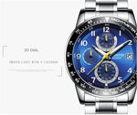 OCHSTIN 6112 Orologio multifunzione da uomo Moda Sport Business Calendario Orologio da uomo luminoso Orologio al quarzo Orologio in acciaio