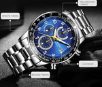 OCHSTIN 6112 Orologio multifunzione da uomo Moda Sport Business Calendario Orologio da uomo luminoso Orologio al quarzo Orologio in acciaio