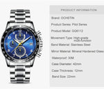 OCHSTIN 6112 Orologio multifunzione da uomo Moda Sport Business Calendario Orologio da uomo luminoso Orologio al quarzo Orologio in acciaio
