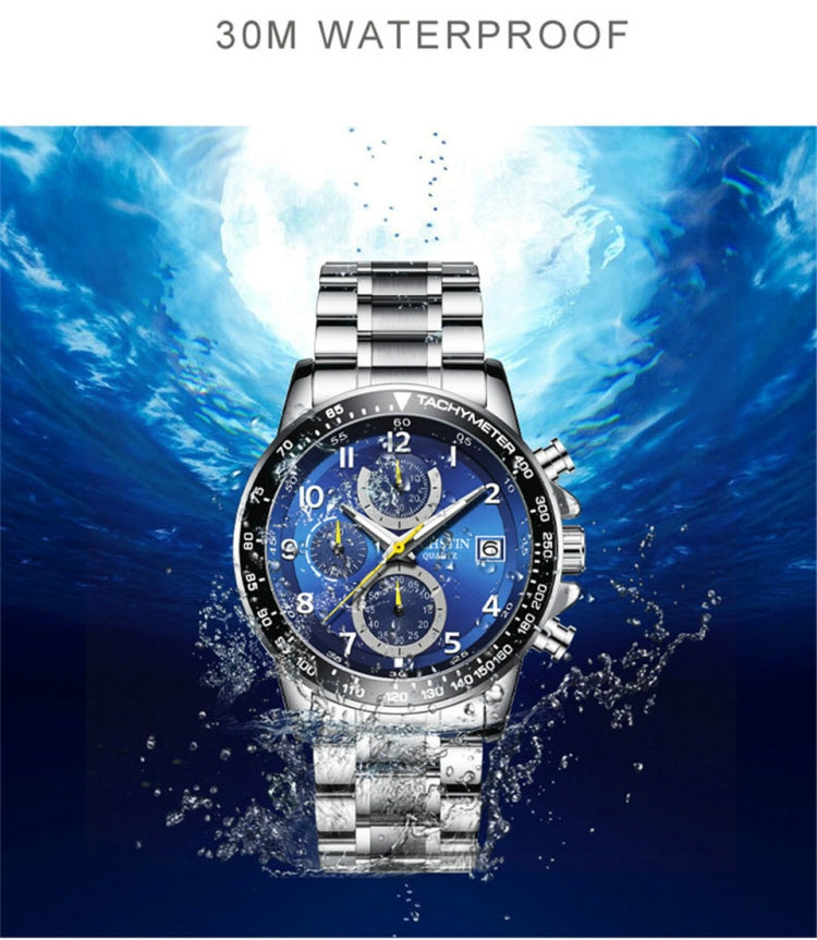 OCHSTIN 6112 Orologio multifunzione da uomo Moda Sport Business Calendario Orologio da uomo luminoso Orologio al quarzo Orologio in acciaio