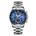 OCHSTIN 6112 Orologio multifunzione da uomo Moda Sport Business Calendario Orologio da uomo luminoso Orologio al quarzo Orologio in acciaio