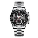 OCHSTIN 6112 Orologio multifunzione da uomo Moda Sport Business Calendario Orologio da uomo luminoso Orologio al quarzo Orologio in acciaio