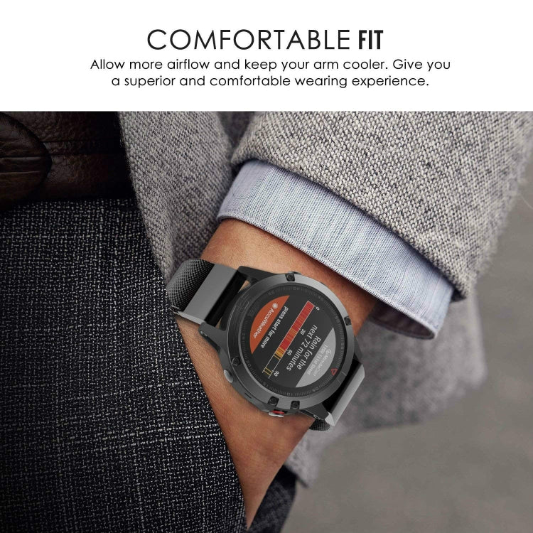 Per Garmin Fenix 5 Milano cinturino in metallo in acciaio inossidabile in metallo, 20MM, 22MM, 26MM