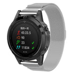 Per Garmin Fenix 5 Milano Cinturino in metallo in acciaio inossidabile in metallo (argento), 20MM, 22MM, 26MM