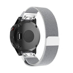 Per Garmin Fenix 5 Milano Cinturino in metallo in acciaio inossidabile in metallo (argento), 20MM, 22MM, 26MM
