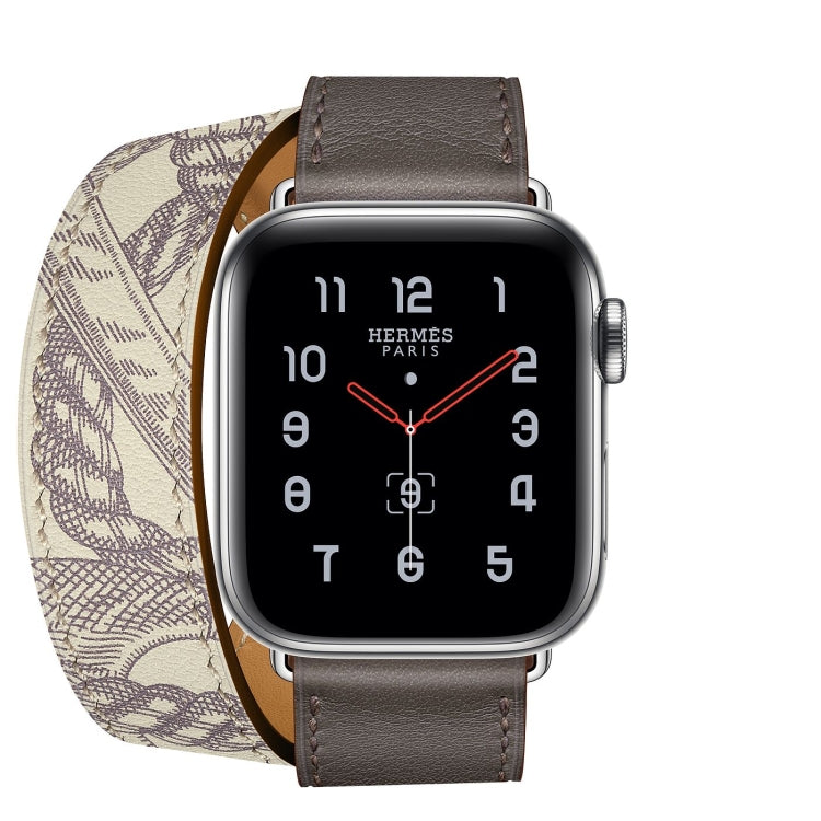 Per Apple Watch 3/2/1 Generazione 38mm Cinturino per orologio serigrafato universale a doppio anello