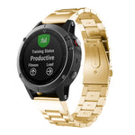 Per cinturino in acciaio inossidabile Garmin 5 20mm Tri-Bead