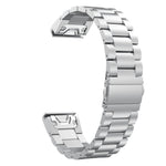 Per Garmin Fenix 5 cinturino in acciaio inossidabile a tre sfere in metallo (argento), 20MM, 22MM, 26MM