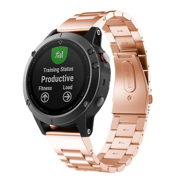Per cinturino in metallo in acciaio inossidabile a tre sfere Garmin Fenix 5, 22MM, 26MM