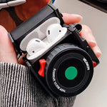 Per Apple AirPods 1/2 Gen Polaroid Camera Style Custodia protettiva per cuffie Bluetooth