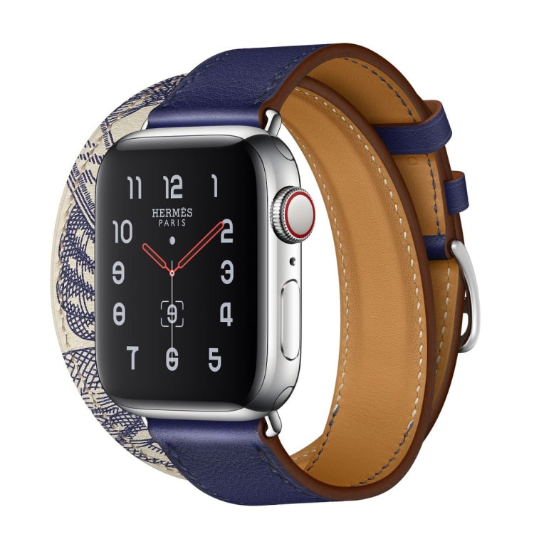 Per Apple Watch 3/2/1 Generazione 42mm Cinturino per orologio serigrafato universale a doppio anello