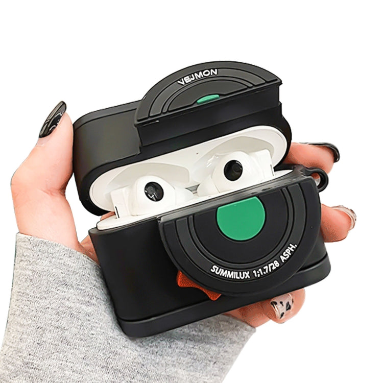 Per Apple AirPods Pro Custodia protettiva per cuffie Bluetooth stile fotocamera Polaroid