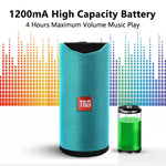 TG113 Altoparlanti Bluetooth portatili Altoparlante esterno stereo impermeabile Cassa audio per bassi MP3 con radio FM