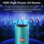 TG113 Altoparlanti Bluetooth portatili Altoparlante esterno stereo impermeabile Cassa audio per bassi MP3 con radio FM