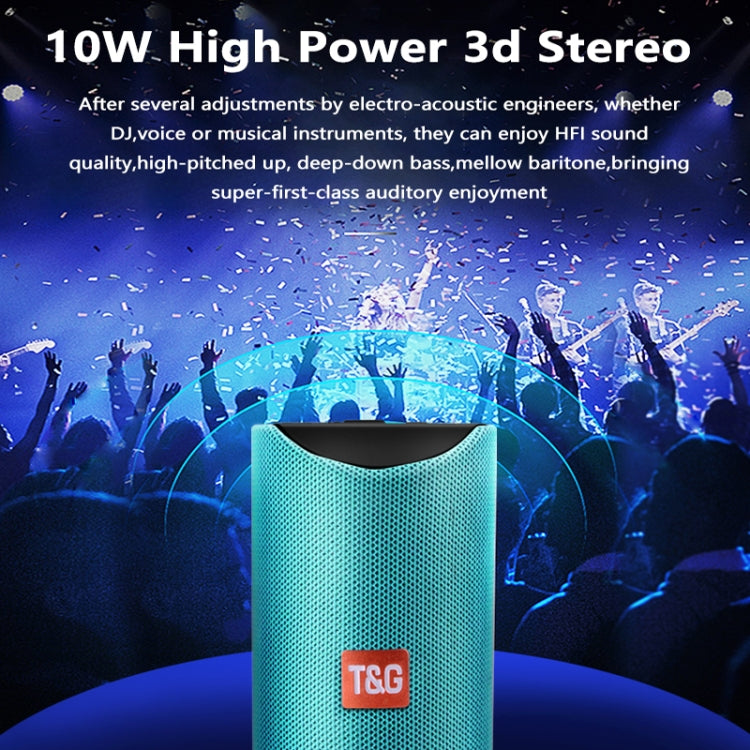 TG113 Altoparlanti Bluetooth portatili Altoparlante esterno stereo impermeabile Cassa audio per bassi MP3 con radio FM