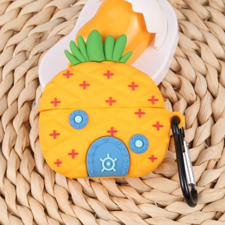 Custodia protettiva AirPods Pro design ananas blu