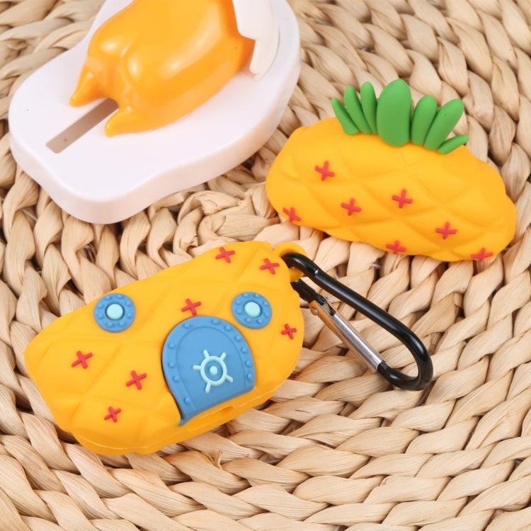 Custodia protettiva AirPods Pro design ananas blu