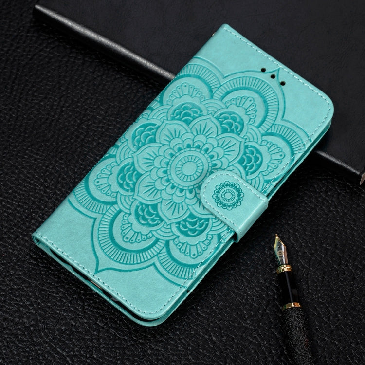 Per Galaxy A70s Mandala Embossing Pattern Custodia in pelle a vibrazione orizzontale con supporto e slot per schede e portafoglio e cornice per foto e cordino, For Galaxy A70s