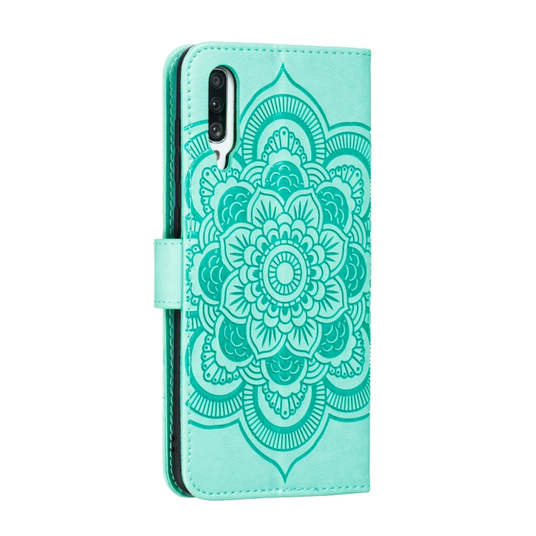 Per Galaxy A70s Mandala Embossing Pattern Custodia in pelle a vibrazione orizzontale con supporto e slot per schede e portafoglio e cornice per foto e cordino, For Galaxy A70s