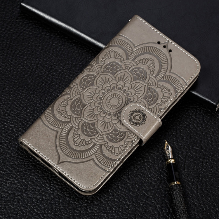 Per Galaxy A70s Mandala Embossing Pattern Custodia in pelle a vibrazione orizzontale con supporto e slot per schede e portafoglio e cornice per foto e cordino, For Galaxy A70s