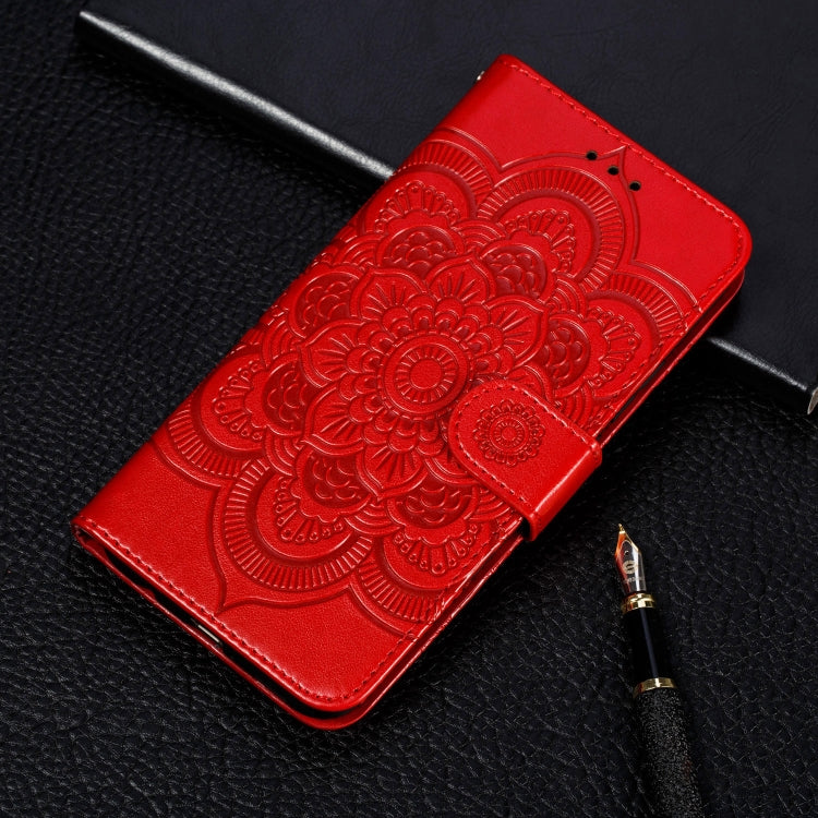 Per Galaxy A70s Mandala Embossing Pattern Custodia in pelle a vibrazione orizzontale con supporto e slot per schede e portafoglio e cornice per foto e cordino, For Galaxy A70s