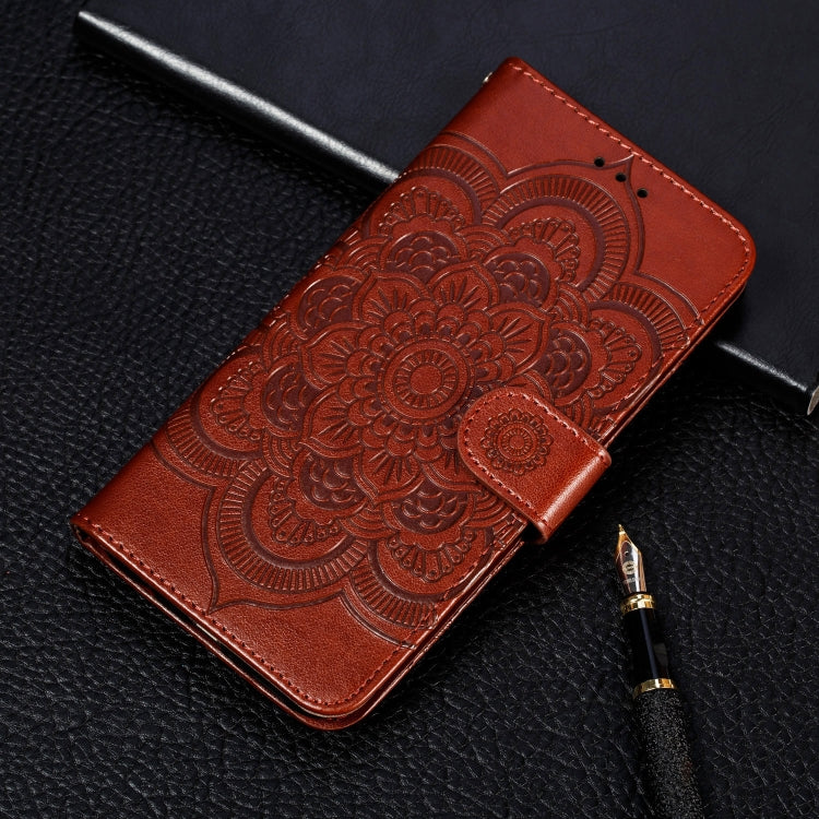 Per Galaxy A70s Mandala Embossing Pattern Custodia in pelle a vibrazione orizzontale con supporto e slot per schede e portafoglio e cornice per foto e cordino, For Galaxy A70s
