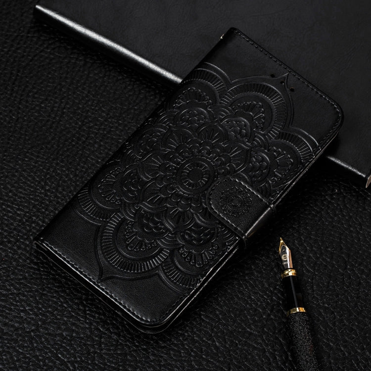 Per Galaxy A70s Mandala Embossing Pattern Custodia in pelle a vibrazione orizzontale con supporto e slot per schede e portafoglio e cornice per foto e cordino, For Galaxy A70s