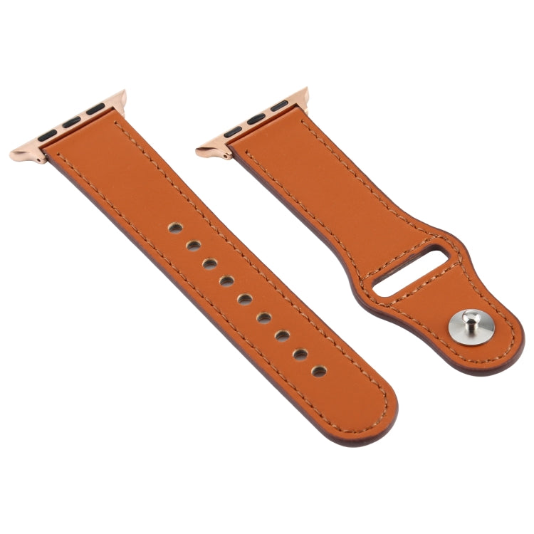 Per cinturino in pelle con fibbia universale da 42 mm di generazione Apple Watch 3/2/1, For Apple Watch Series 7 45mm / 6 & SE & 5 & 4 44mm / 3 & 2 & 1 42mm, For Apple Watch Series 8&7 45mm / SE 2&6&SE&5&4 44mm / 3&2&1 42mm