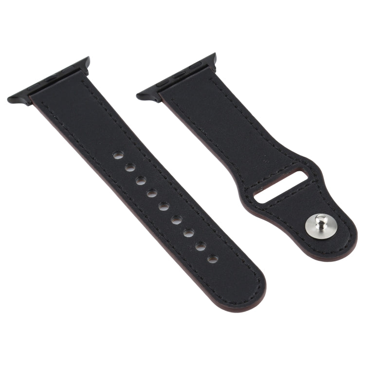 Per cinturino in pelle con fibbia universale da 38 mm di generazione Apple Watch 3/2/1, For Apple Watch Series 8&7 41mm / SE 2&6&SE&5&4 40mm / 3&2&1 38mm, For Apple Watch Series 7 41mm / 6 & SE & 5 & 4 40mm / 3 & 2 & 1 38mm
