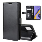 Per Galaxy A51 R64 Texture Custodia protettiva a vibrazione orizzontale singola con supporto e slot per schede e portafoglio e cornice per foto, For Samsung Galaxy A51 (4G)