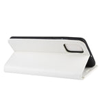 Per Galaxy A51 R64 Texture Custodia protettiva a vibrazione orizzontale singola con supporto e slot per schede e portafoglio e cornice per foto, For Samsung Galaxy A51 (4G)