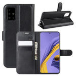 Per Galaxy A51 Litchi Texture Custodia protettiva a vibrazione orizzontale con supporto e slot per schede e portafoglio, For Galaxy A51 (4G)