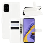 Per Galaxy A51 Litchi Texture Custodia protettiva a vibrazione orizzontale con supporto e slot per schede e portafoglio, For Galaxy A51 (4G)