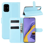 Per Galaxy A51 Litchi Texture Custodia protettiva a vibrazione orizzontale con supporto e slot per schede e portafoglio, For Galaxy A51 (4G)
