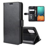 Per Galaxy A71 R64 Texture Custodia protettiva a vibrazione singola orizzontale con supporto e slot per schede e portafoglio e cornice per foto, For Samsung Galaxy A71