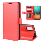 Per Galaxy A71 R64 Texture Custodia protettiva a vibrazione singola orizzontale con supporto e slot per schede e portafoglio e cornice per foto, For Samsung Galaxy A71