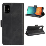 Per Galaxy A71 Custodia in pelle a vibrazione orizzontale con fibbia magnetica a doppio lato con supporto, slot per schede e portafoglio