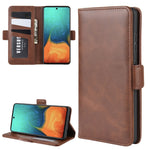 Per Galaxy A71 Custodia in pelle a vibrazione orizzontale con fibbia magnetica a doppio lato con supporto, slot per schede e portafoglio