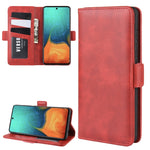Per Galaxy A71 Custodia in pelle a vibrazione orizzontale con fibbia magnetica a doppio lato con supporto, slot per schede e portafoglio