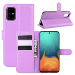 Per Galaxy A71 Litchi Texture Custodia protettiva a vibrazione orizzontale con supporto e slot per schede e portafoglio, For Galaxy A71