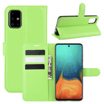 Per Galaxy A71 Litchi Texture Custodia protettiva a vibrazione orizzontale con supporto e slot per schede e portafoglio, For Galaxy A71