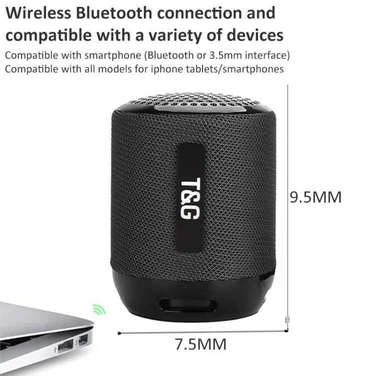T&G TG129 Altoparlante musicale wireless portatile vivavoce con microfono, supporto TF Card FM