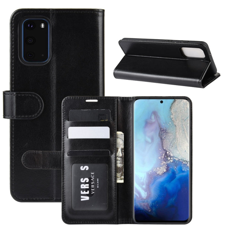 Per Galaxy S11e R64 Texture Custodia protettiva a vibrazione orizzontale singola con supporto e slot per schede e portafoglio e cornice per foto, For Galaxy S20