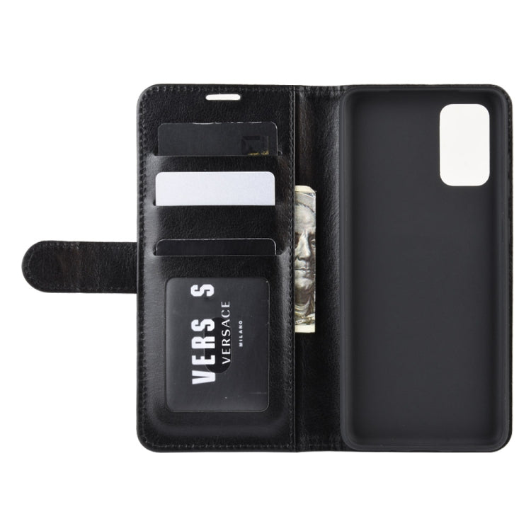 Per Galaxy S11e R64 Texture Custodia protettiva a vibrazione orizzontale singola con supporto e slot per schede e portafoglio e cornice per foto, For Galaxy S20