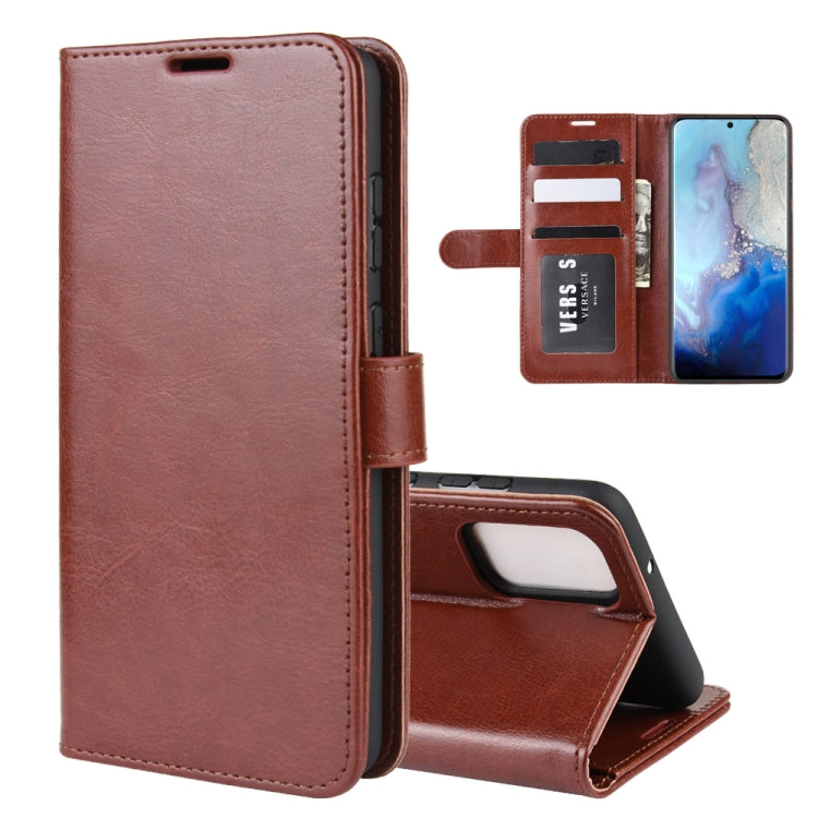 Per Galaxy S11e R64 Texture Custodia protettiva a vibrazione orizzontale singola con supporto e slot per schede e portafoglio e cornice per foto, For Galaxy S20