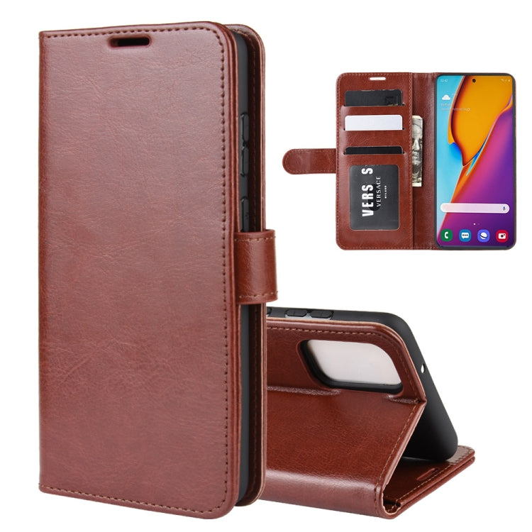 Per Galaxy S11 R64 Texture Custodia protettiva a vibrazione orizzontale singola con supporto e slot per schede e portafoglio e cornice per foto, For Galaxy S20+